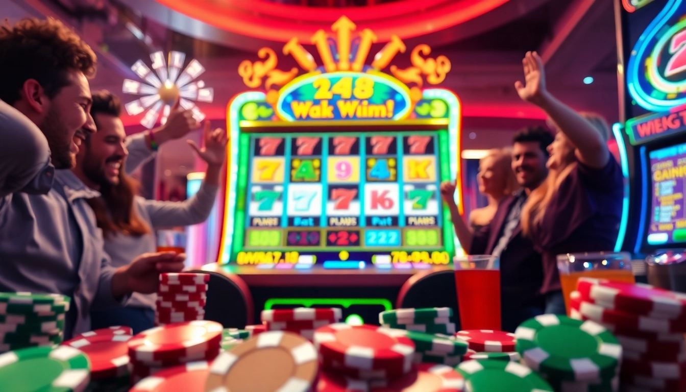 이 환상적인 게임에서 mega slot casino의 매력을 대하는 플레이어들.