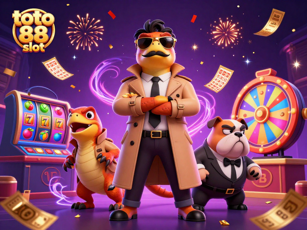 Engage in thrilling wins at toto 88 slot with vibrant slot reels and festive casino elements!