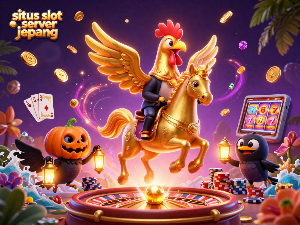 Experience the excitement of situs slot server jepang with dynamic casino characters and vibrant gambling elements.