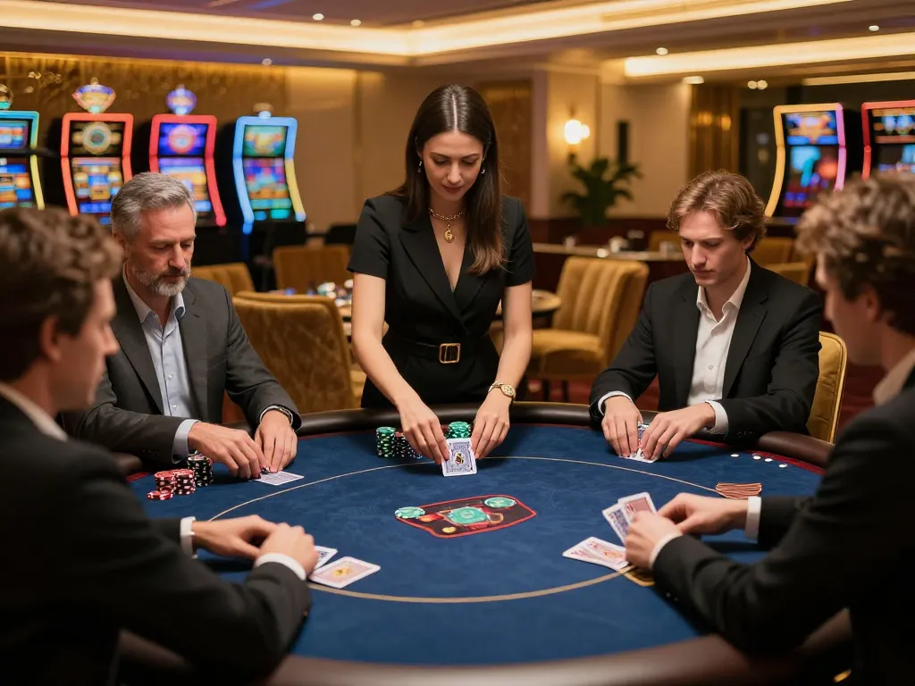 Players enjoy high-stakes poker at zx88's exclusive VIP gaming area with luxurious ambiance