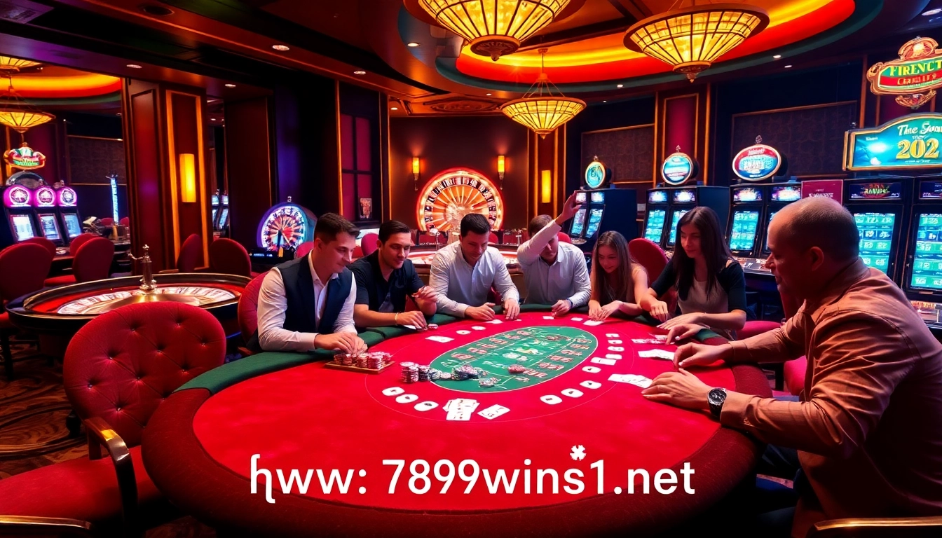 Experience thrilling gaming at https://789wins1.net/ with an exciting poker table and roulette wheel.