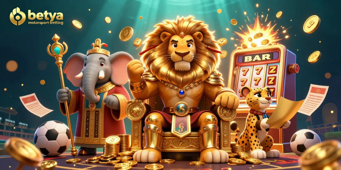 Engage in betya motorsport betting with thrilling sports elements and a vivid 3D illustration.
