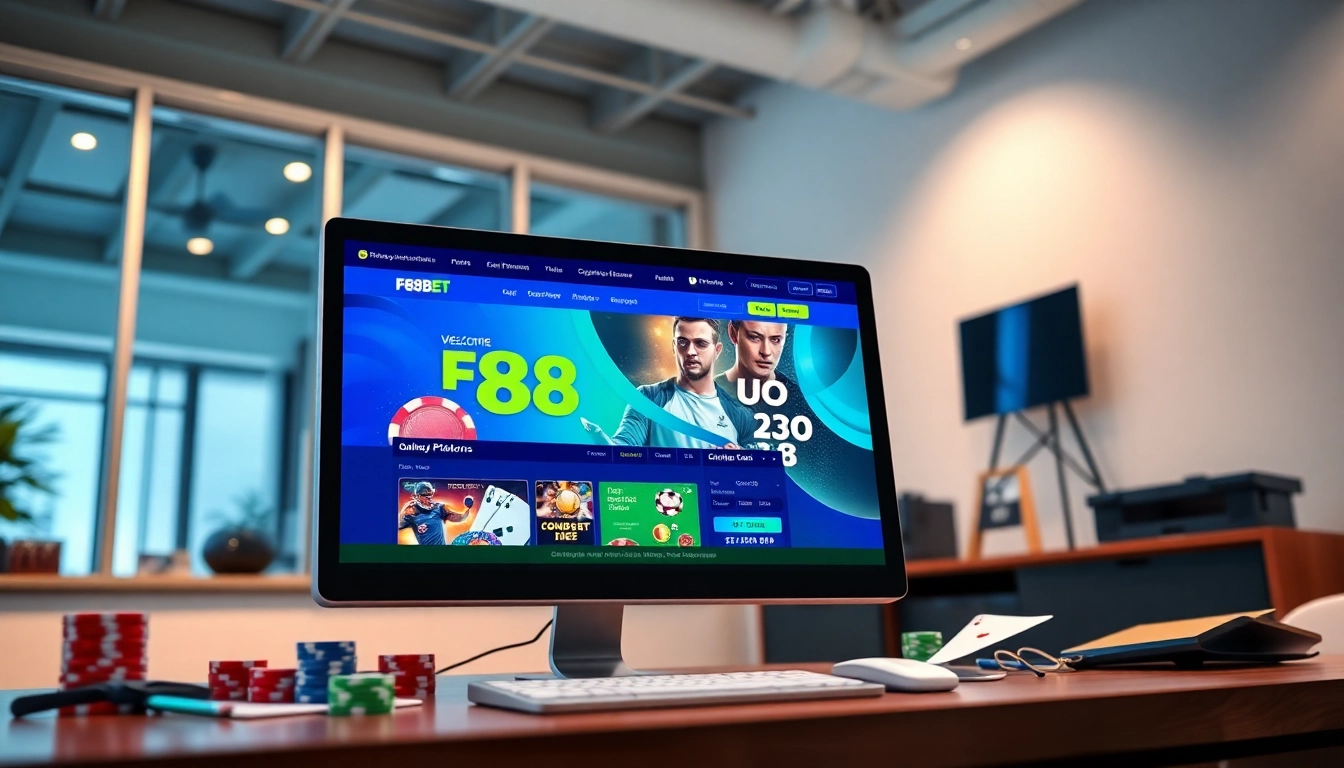 Explore the engaging F88BET online betting platform interface featuring vibrant games and user-friendly design.