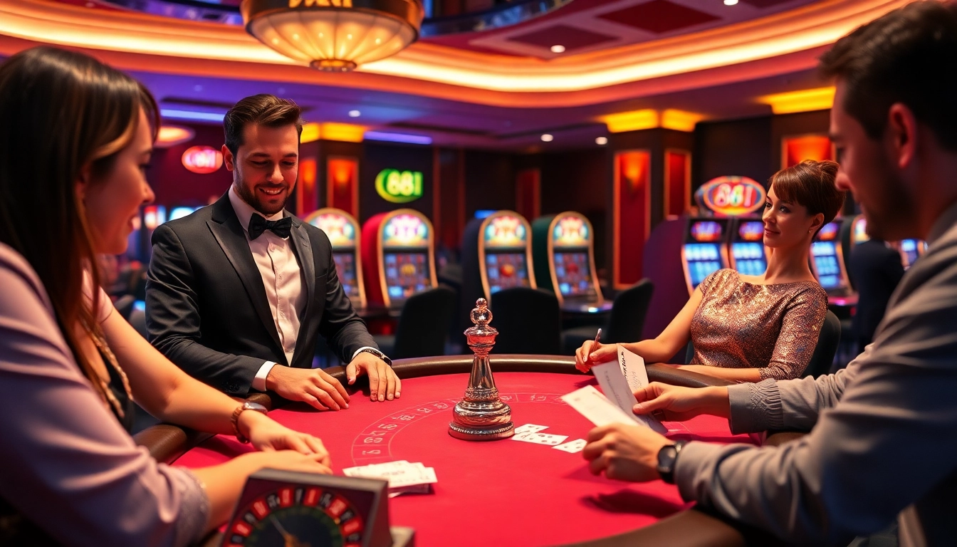 Experience high-stakes excitement at 88I's vibrant poker table with engaging dealers.