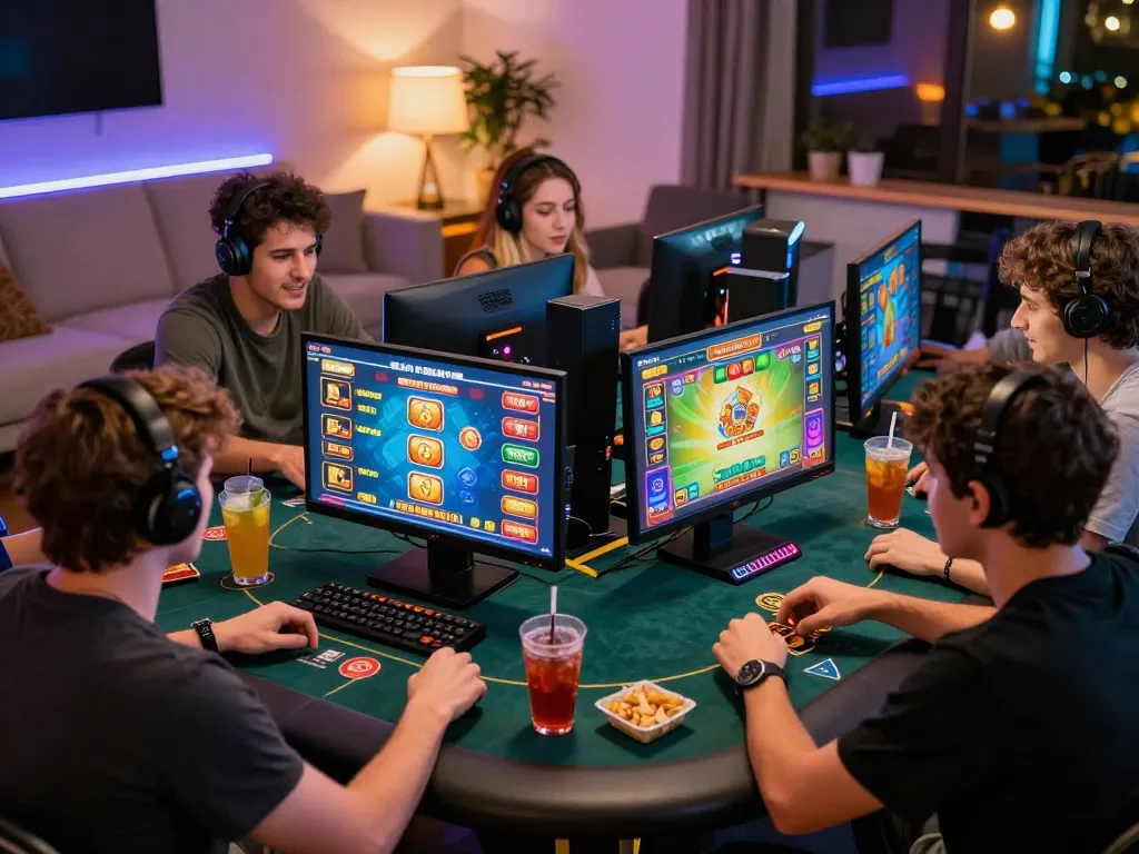 gi8 online gaming experience with players engaged in vibrant games and exciting atmosphere