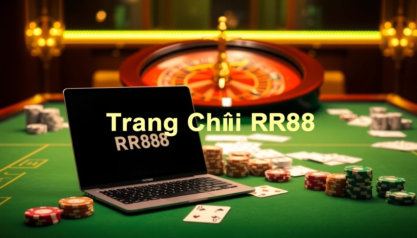 Engaging gambling scene on Trang Chủ RR88 showcasing casino elements and a vibrant interface.