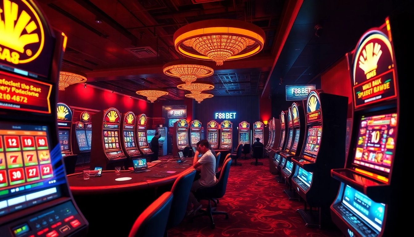 Engaging online gambling scene showcasing F8 BET's gaming experience with players and dynamic interfaces.