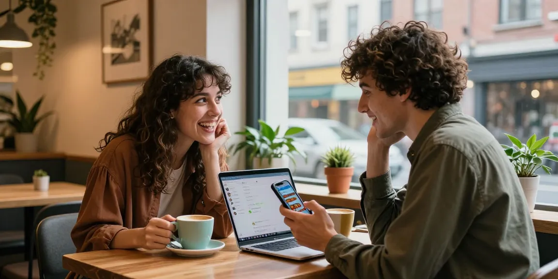 Friends enjoying a spicy chat experience in a cozy café environment.