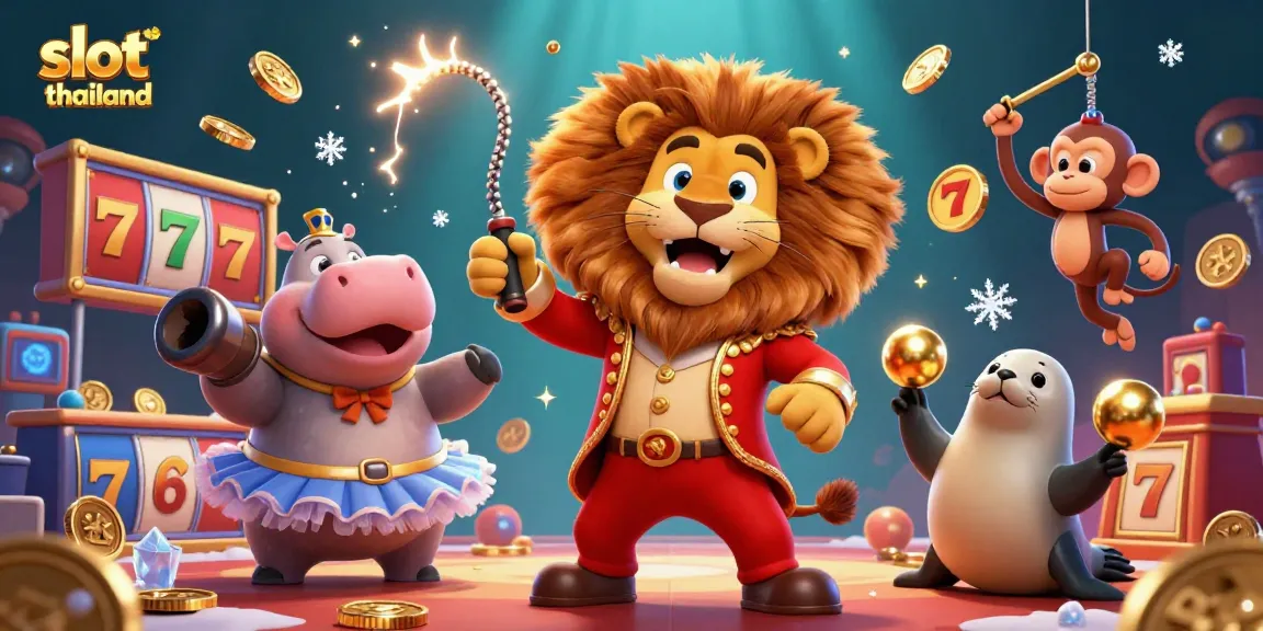 Engage with slot thailand through an exciting scene featuring cartoon characters in a vibrant casino setting.