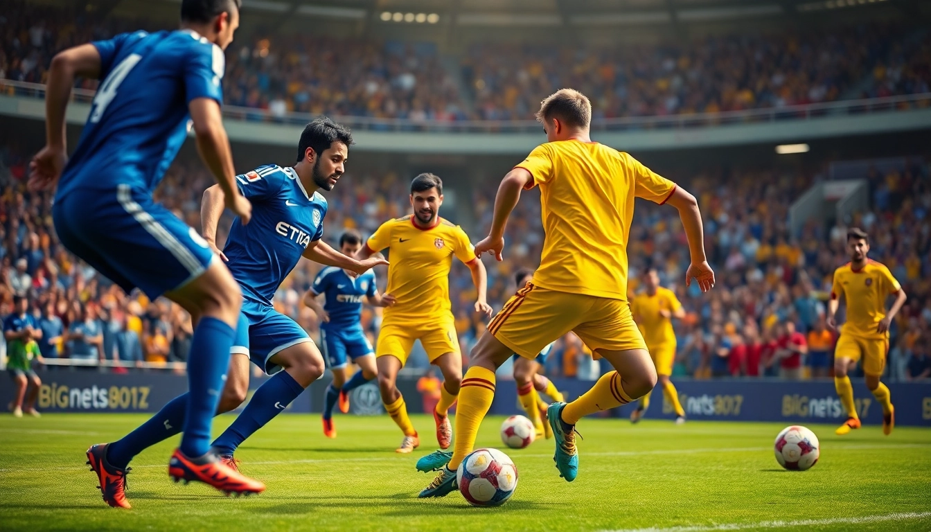 Experience the thrill of mm88 futbol with intense football action and vibrant crowds.