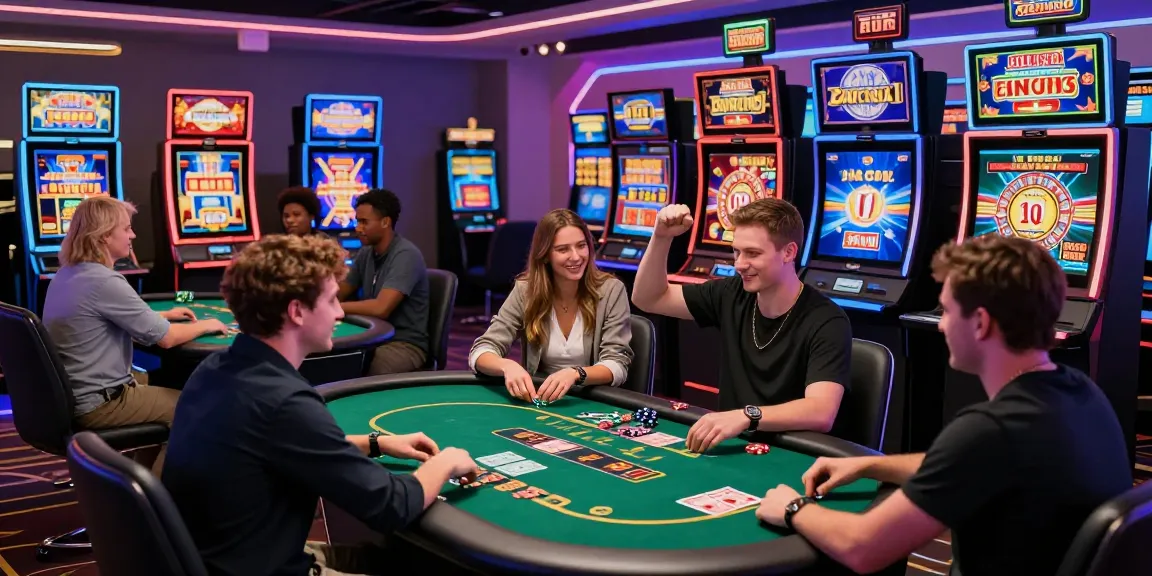 Engaging players at new online casinos UK enjoying diverse games in a lively environment.