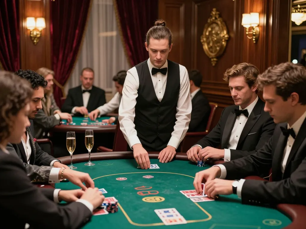 VIP table gameplay at nhà cái sx88, showcasing strategic betting in an elegant casino setting.