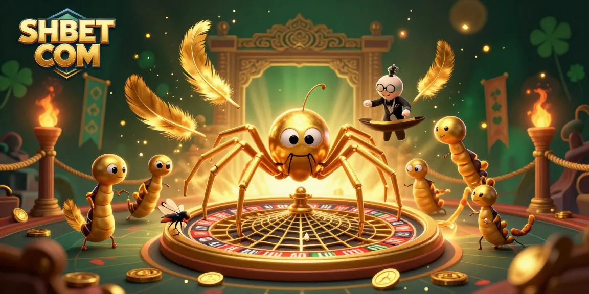 Place bets and spin the roulette wheel with SHBET COM in this vibrant casino scene full of excitement.