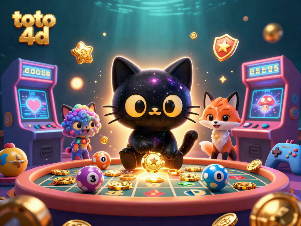 Engage with the excitement of toto 4d as colorful characters bring lottery elements to life.