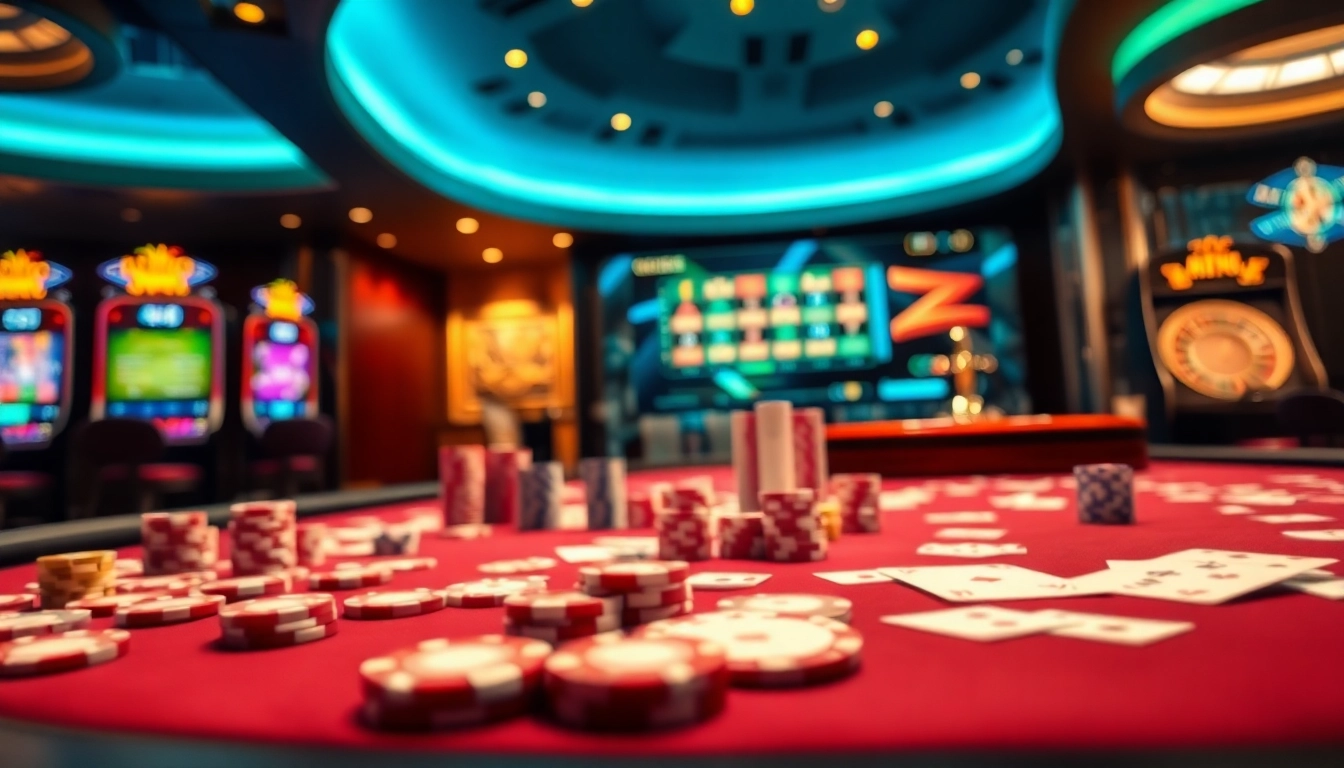 Experience the excitement of gambling at trang chủ rr88 with vibrant casino visuals and gaming action.