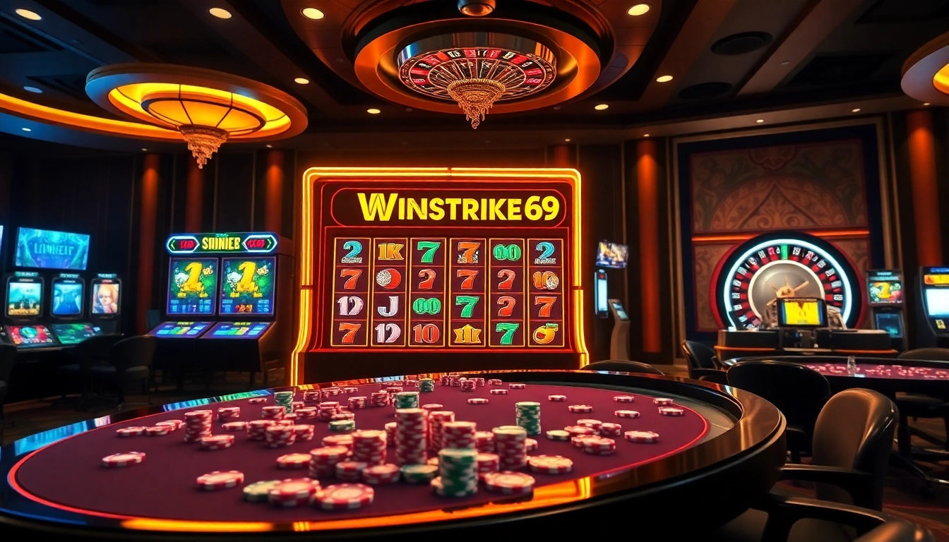 Experience thrilling gameplay and high RTP at Winstrike69's exciting casino atmosphere.
