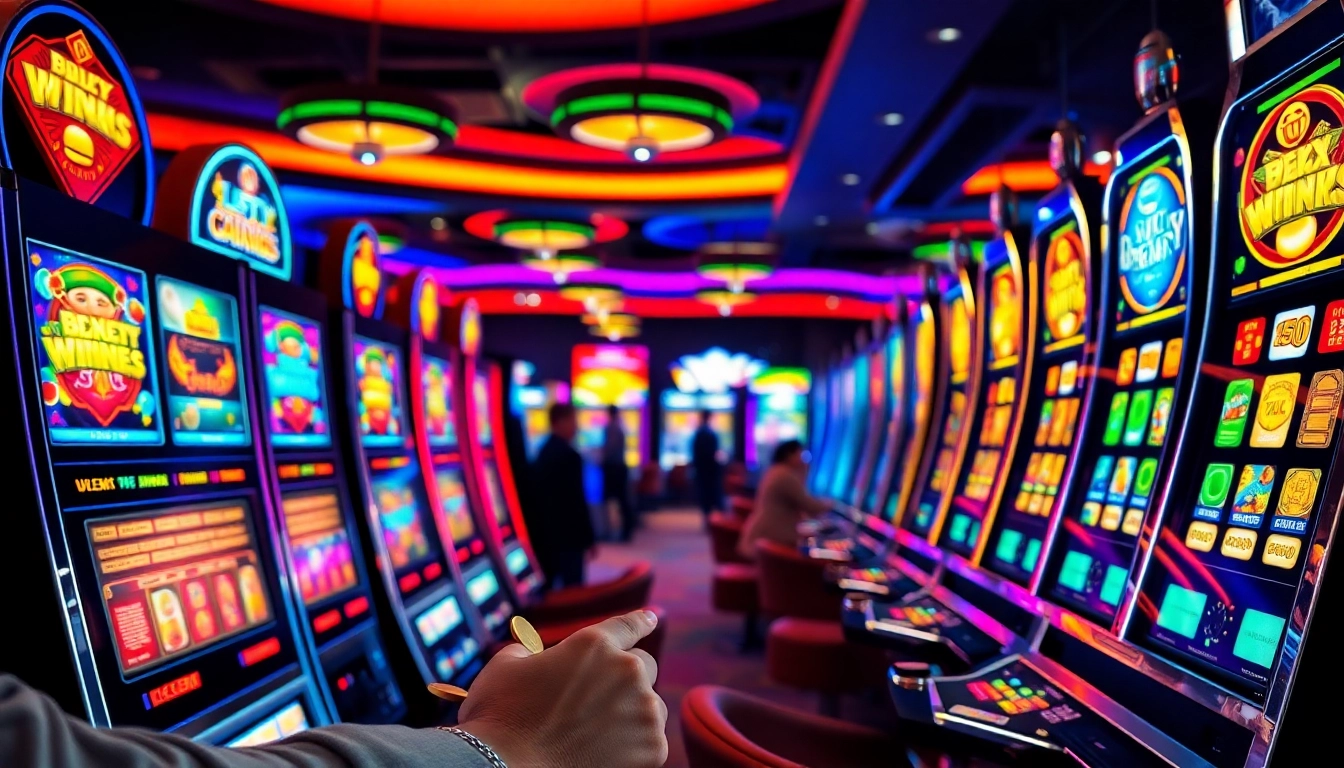 Menangkan jackpot pada Slot Game yang menarik dengan mesin berwarna-warni.