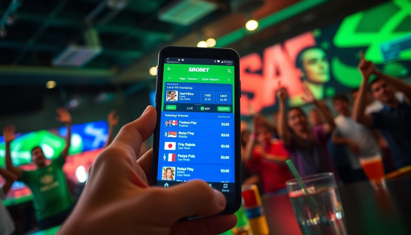 Menampilkan SBOBET dalam konteks taruhan olahraga yang dinamis dan menarik.
