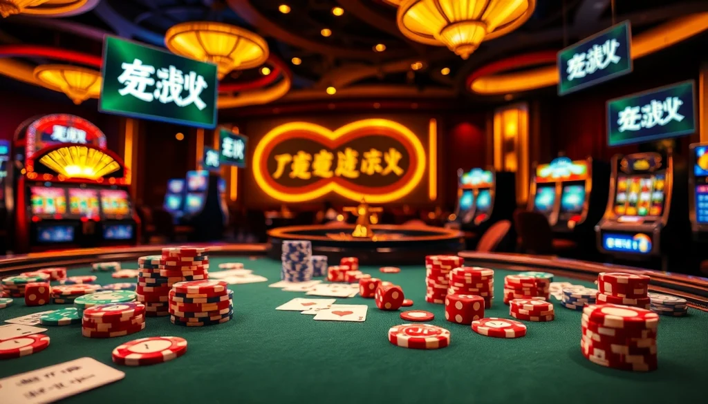 Casino scene featuring vibrant poker chips and a roulette wheel, highlighting links to the best 링크모음.