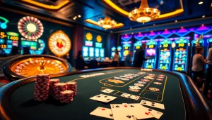 Experience the excitement of 888 new at a luxurious casino with blackjack, roulette, and vibrant gaming.