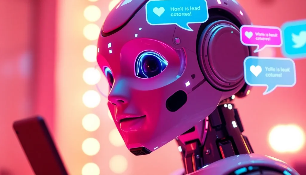 Engaging interaction with sexting AI chatbot, showcasing intimacy and technology.