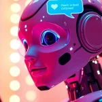 Engaging interaction with sexting AI chatbot, showcasing intimacy and technology.