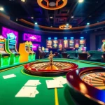 Experience thrilling gameplay at https://789win.apartments/ with vibrant casino table and slot machines.