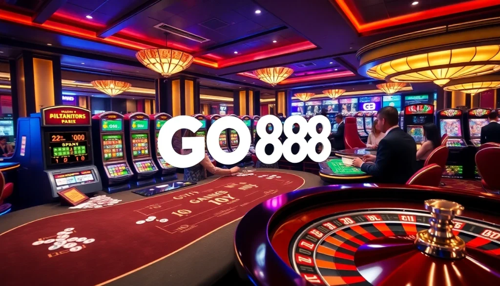 Experience thrilling gameplay at https://go88.fast/ in a vibrant casino setting with professional dealers.