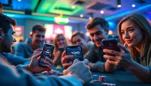 Players engaged in thrilling gameplay on the Yono VIP app, showcasing the excitement of online gaming.