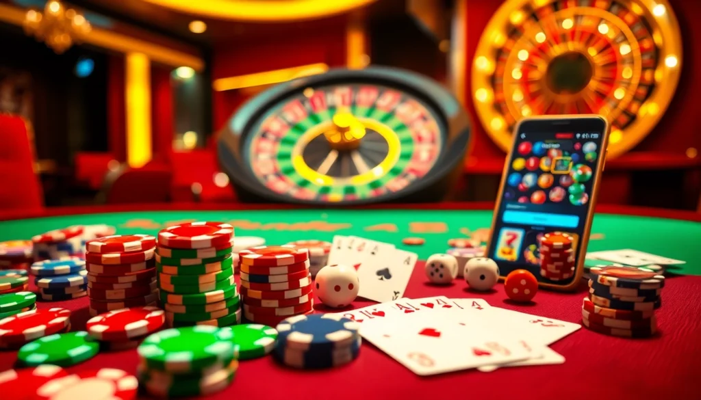 Experience the thrill of online gambling at nhà cái bl555 with vibrant gaming elements and luxury.