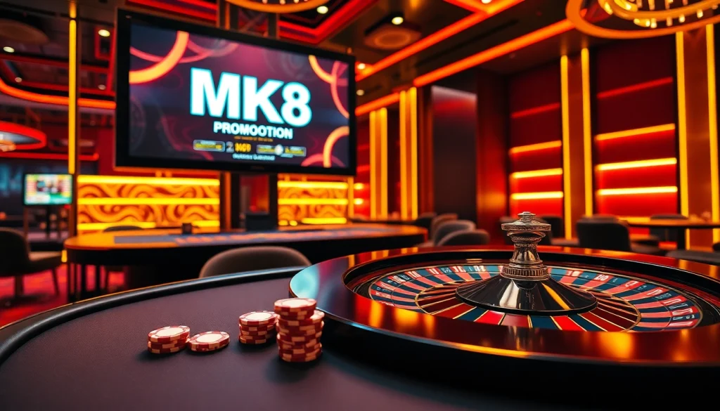 Experience the thrill of online gaming with MK8 เครดิตฟรี at an elegant casino.