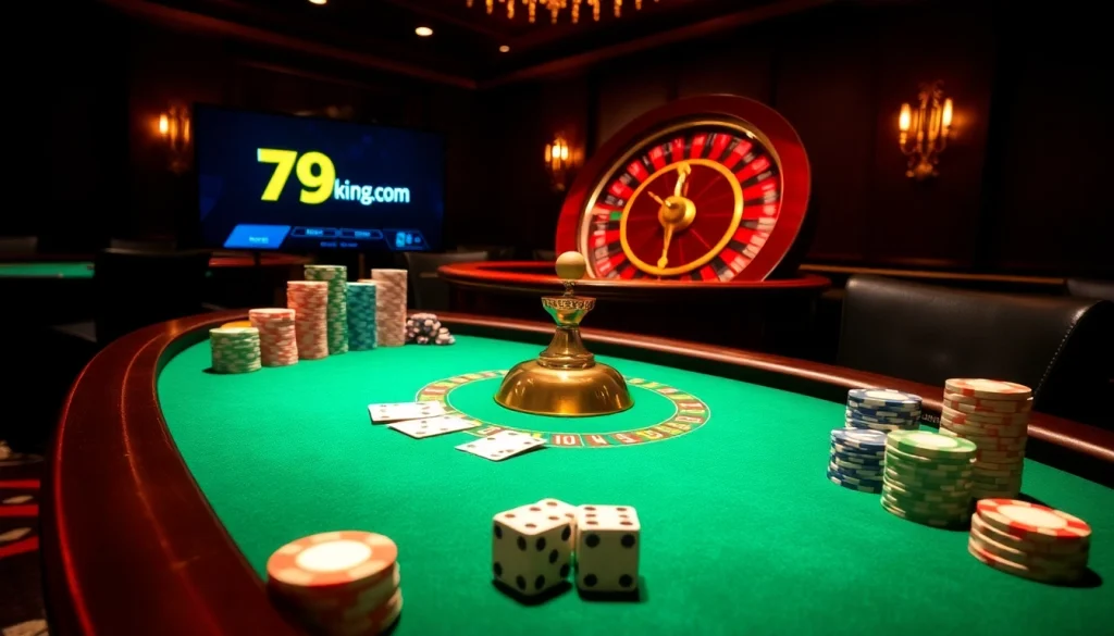 Experience thrilling gameplay at 79king with vibrant casino tables and engaging action.