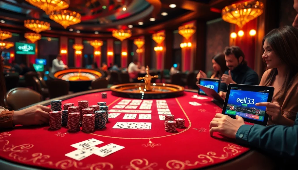 Experience thrilling gameplay at eejl33 com with vibrant poker games and roulette action.