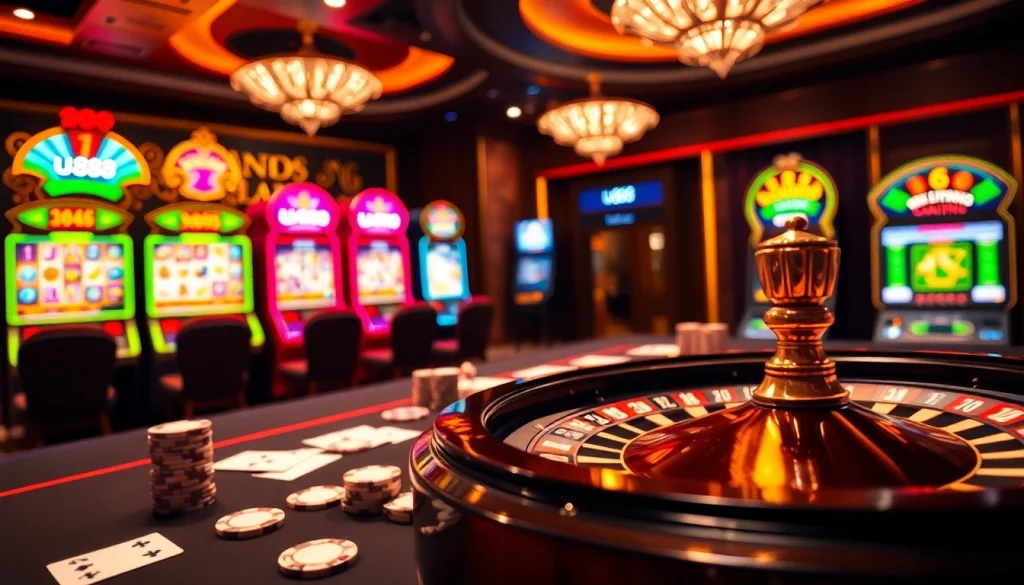 Experience the thrill of u888 with engaging casino games on a vibrant gaming table.