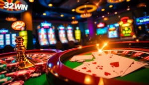 Experience the thrill of the 32WIN Game with vibrant casino visuals and exciting gameplay elements.