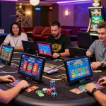 Engaging scene at an online casino highlighting credit card options on https://mhfe.org.uk with players enjoying a vibrant gaming environment.